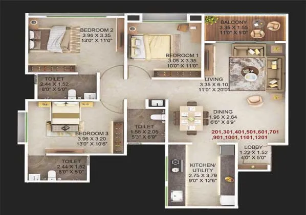 3bhk-Floor-Plan